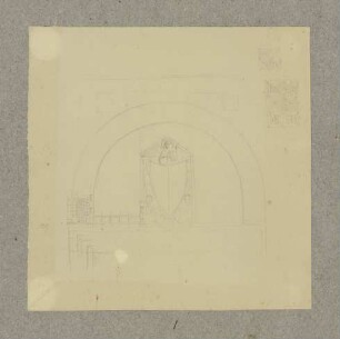 Reliefgeschmücktes Tympanon in Venedig