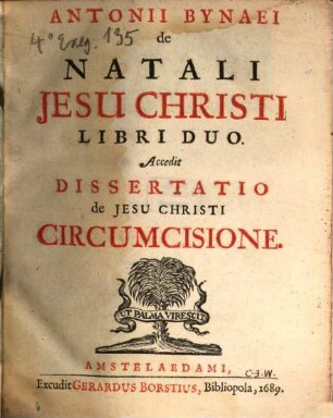 De natali Jesu Christi : libri duo