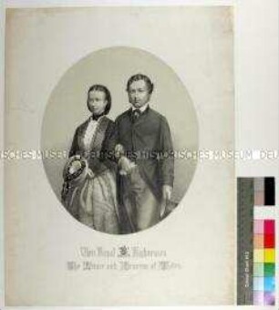 Porträt des Brautpaars Königin Victoria und Prinz Albert