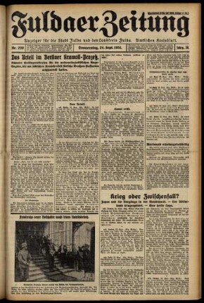 Ausgabe vom Donnerstag, den 24. September 1931.