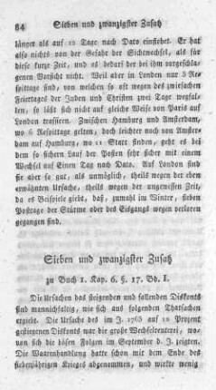 Sieben und zwangzigster Zusatz zu Buch 1. Kap. 6. §. 17. Bd. 1.