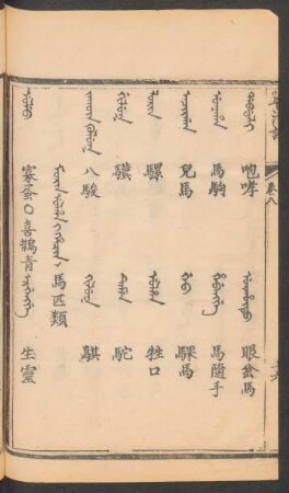 Morin ulha i hacin = 馬匹類