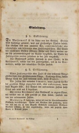 Die Arithmetik und Algebra für den Schul- und Selbstunterricht