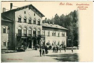 Bad Elster. Hauptbadehaus mit Kurplatz