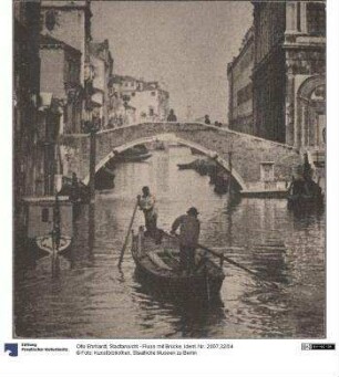 Stadtansicht - Fluss mit Brücke