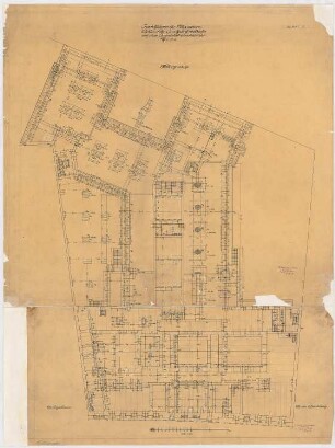 AEG-Hauptverwaltungsgebäude, Berlin: Grundriss UG, 1:100