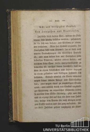 Acht und dreißigstes Kapitel. Von Honigthau und Blattläusen.