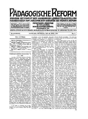 Volksschullehrervereine : (Schluß folgt)