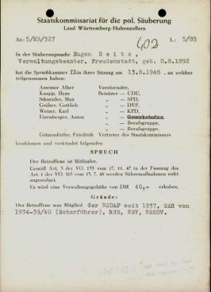Seitz, Eugen
