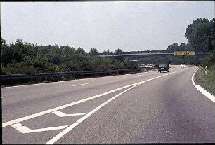 Ausfahrt aus Tangente Nordwest (Heidelberg Richtung Landau) zu Fahrbahn Nord der K9652 (Wolfartsweier Richtung Landau)