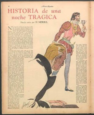 Historia de una noche trágica : Novela corta por H. Merril