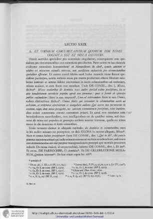 Lectio XXIX