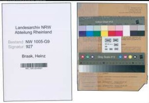 Entnazifizierung Heinz Van De Braak , geb. 11.06.1920 (Techn.Zeichner)