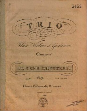 Trio pour flûte, violon et guitarre, 3