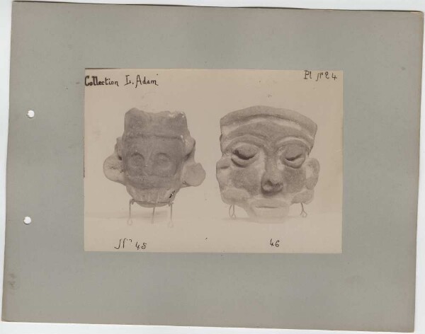 "Antiquities from San Salvador. Collection L. Adam."