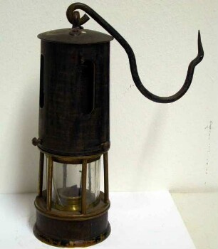 Saarländische Öl-Sicherheitslampe Bauart Boty