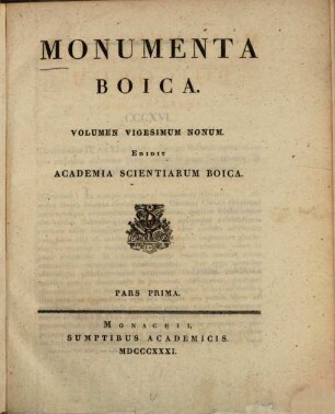 Monumenta Boica. 29,1=Collectio nova 2,1, Diplomata Imperatorum Authentica