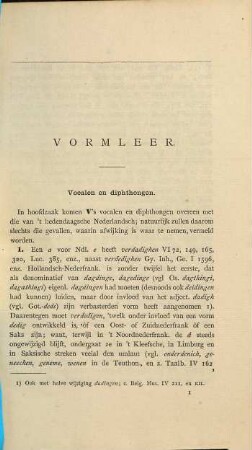 Vondel's taal : een proeve van onderzoek naar de grammatica van het Nederlandsch der zeventiende eeuw, 1