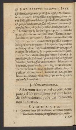 §. Ad certum tempus, 3.
