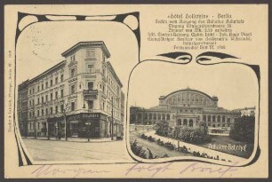 Ansichtskarte "Hotel Hollstein", Königgrätzer Straße 38