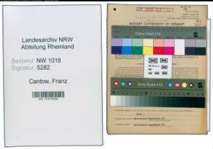 Entnazifizierung Franz Cantow , geb. 10.03.1893 (Betriebsinhaber)
