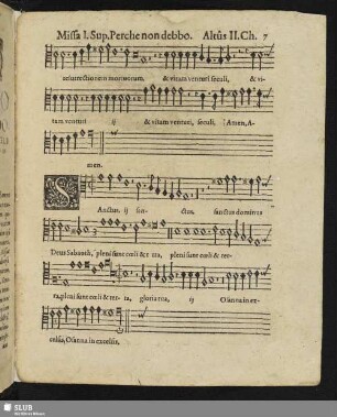 Missa super Perché non debbo [Sanctus, Agnus]