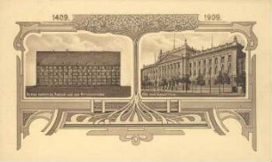 Bursa Bavarica: Ansicht von der Ritterstrasse ; das neue Augusteum
