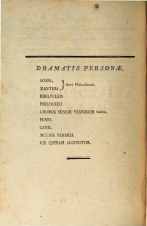Aristophanis Comoediae : In Latinum Sermonem Conversae, 3