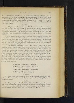 18. Gattung. Immenblatt. Melittis. 19. Gattung. Drachenmaul. Horminum. 20. Gattung. Bergmünze. Calamintha.