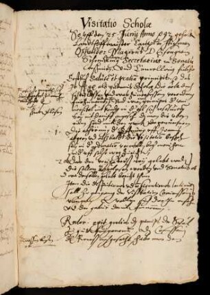 Sommerhalbjahr 1593. Rektorat Johann Halbritter