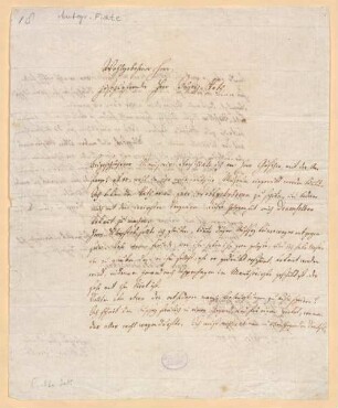Johann Gottlieb Fichte (1762 - 1814) Autographen: Briefe von Johann Gottlieb Fichte an verschiedene Adressaten - BSB Autogr.Cim. Fichte, Johann Gottlieb, 1. Johann Gottlieb Fichte (1762 - 1814) Autographen: Brief von Johann Gottlieb Fichte an Heinrich Christian Boie - BSB Autogr.Cim. Fichte, Johann Gottlieb.1