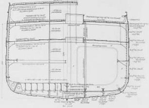 Fünfmastvollschiff "Preußen", Querschnitt : Technikgeschichte | Industrie und Technik | Schiffs- und Seewesen (auch Motorboote)