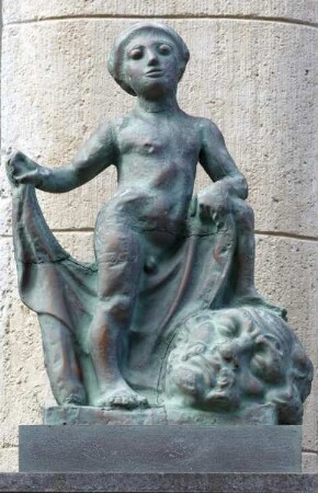 Messehaus Speck's Hof — Statue