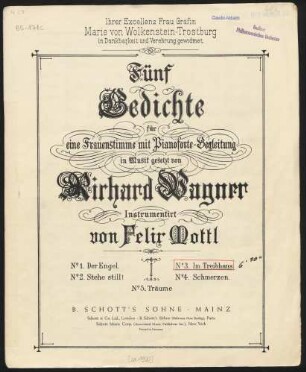 3: Im Treibhaus : (Studie zu Tristan und Isolde)
