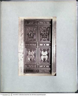 I Rome architectureTür (Stanze Raffaels) mit Wappen des Papstes Gregor XIII. - Rotes Album I (Architektur antik und modern)
