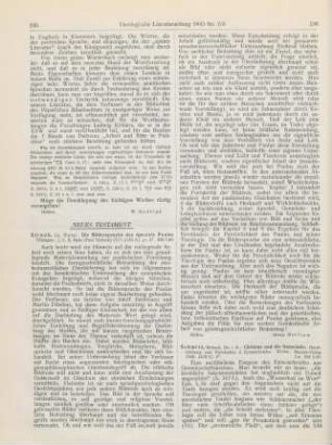 195-196 [Rezension] Straub, Werner, Die Bildersprache des Apostels Paulus