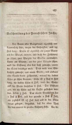 Beschreibung der Preußischen Joche