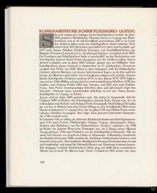 Klinkhardtsche Schriftgiesserei. Leipzig