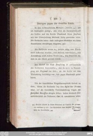 Betragen gegen das deutsche Reich.