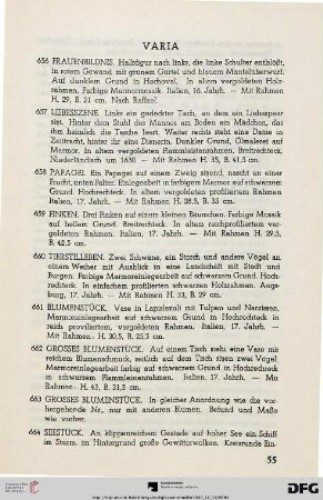 VI. Varia (Nr. 656-745)