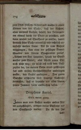 Dreyzehntes Kapitel. Wie's weiter ging.