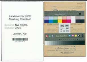 Entnazifizierung Karl Lehnert , geb. 08.07.1907 (Bauleiter)