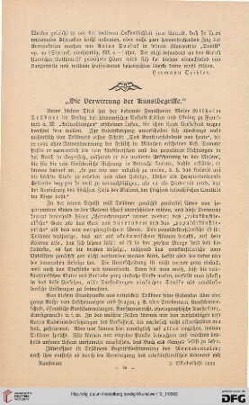 "Die Verwirrung der Kunstbegriffe"