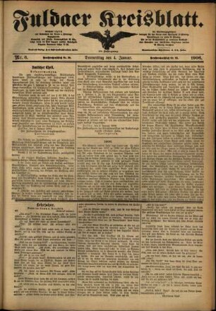 Ausgabe vom Donnerstag, den 04. Januar 1906.