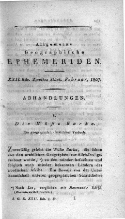 Zweites Stück Februar 1807
