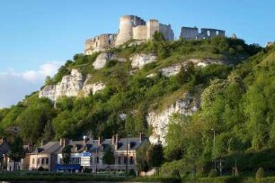 Frankreich. Haute Normandie. Eure. Les Andelys. Chateau Gaillard. Schloss Ruine. Erbaut 1196