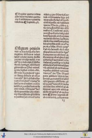Quarta pars. De absolutione et penitentie iniunctione.