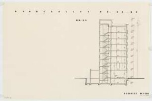 Wohnhäuser Bundesallee 24/25, Berlin-Wilmersdorf: Schnitt 1:100