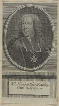 Bildnis des Marc Pierre de Voyer de Paulmy d'Argenson