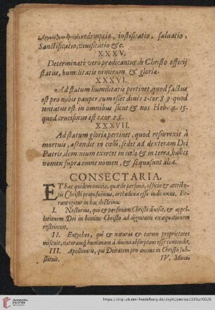 Consectaria